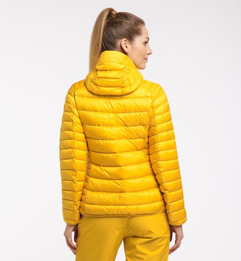 Haglöfs Womens Roc Down Jacket Yellow New Zealand 34182XPSQ